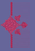 Ornate Pink Geometric Corner Motif Embroidery Design