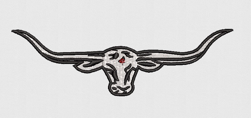 Bull Embroidery Design
