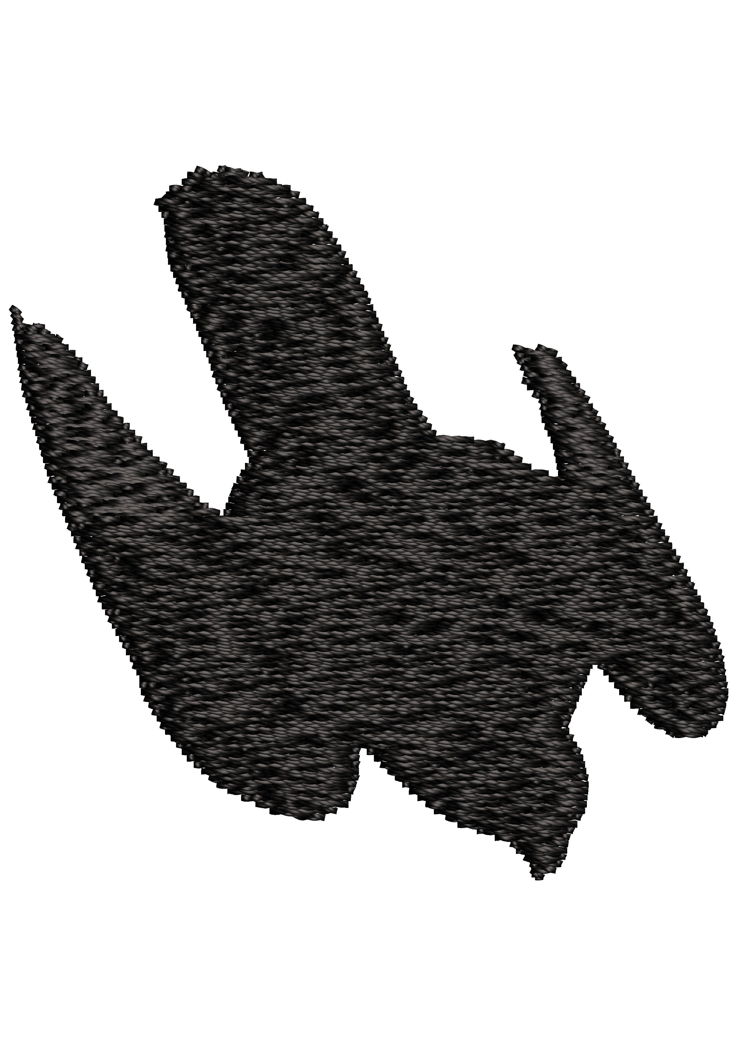 Action Bird Embroidery Design