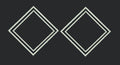 Dual Nested Diamond Graphic Embroidery Design