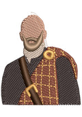 King Of Tribe Embroidery Design