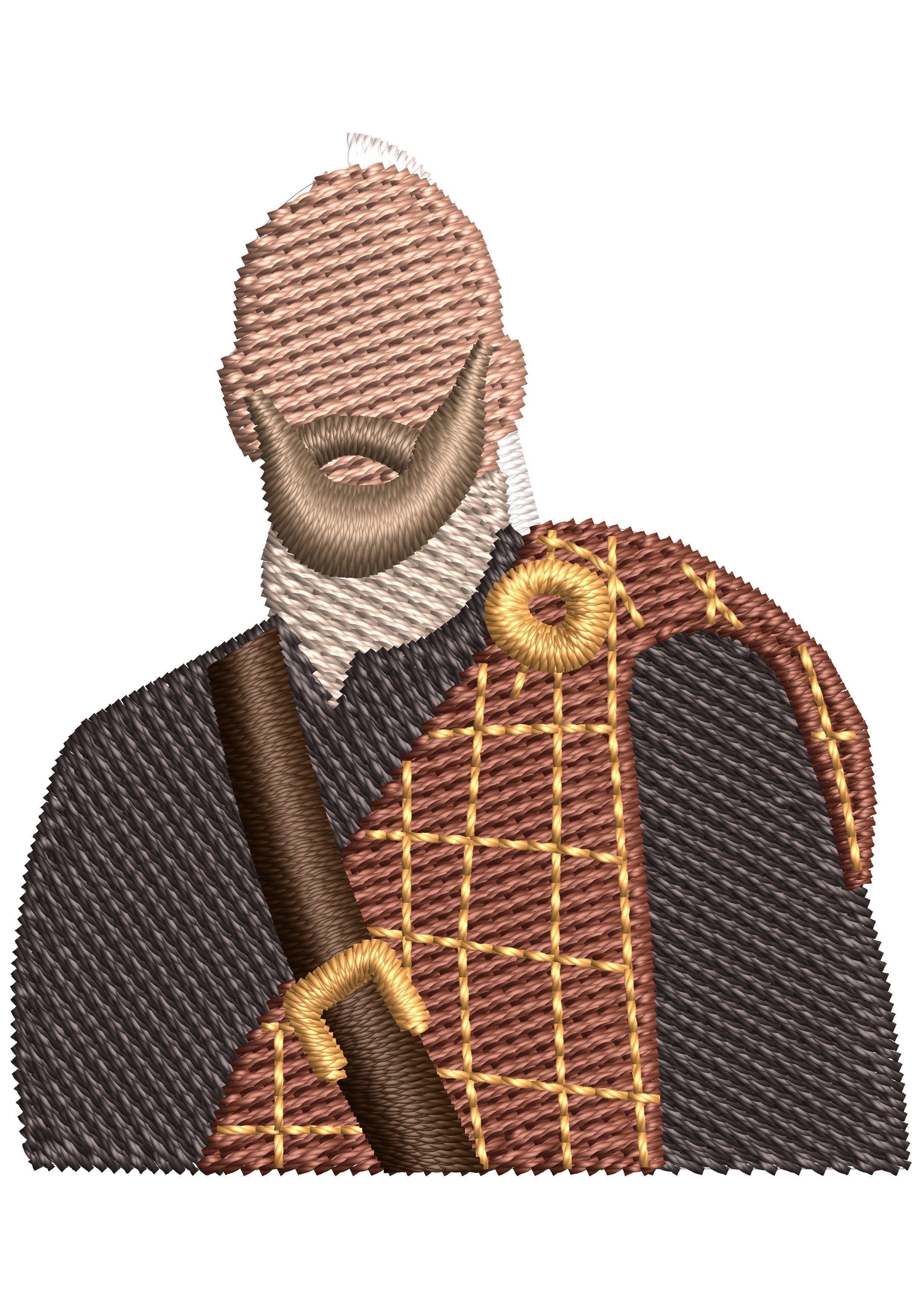 King Of Tribe Embroidery Design