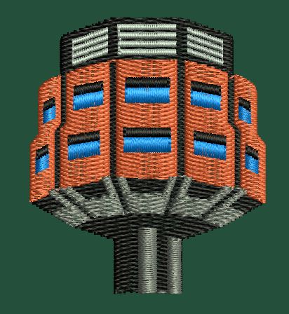 Tower Embroidery Design