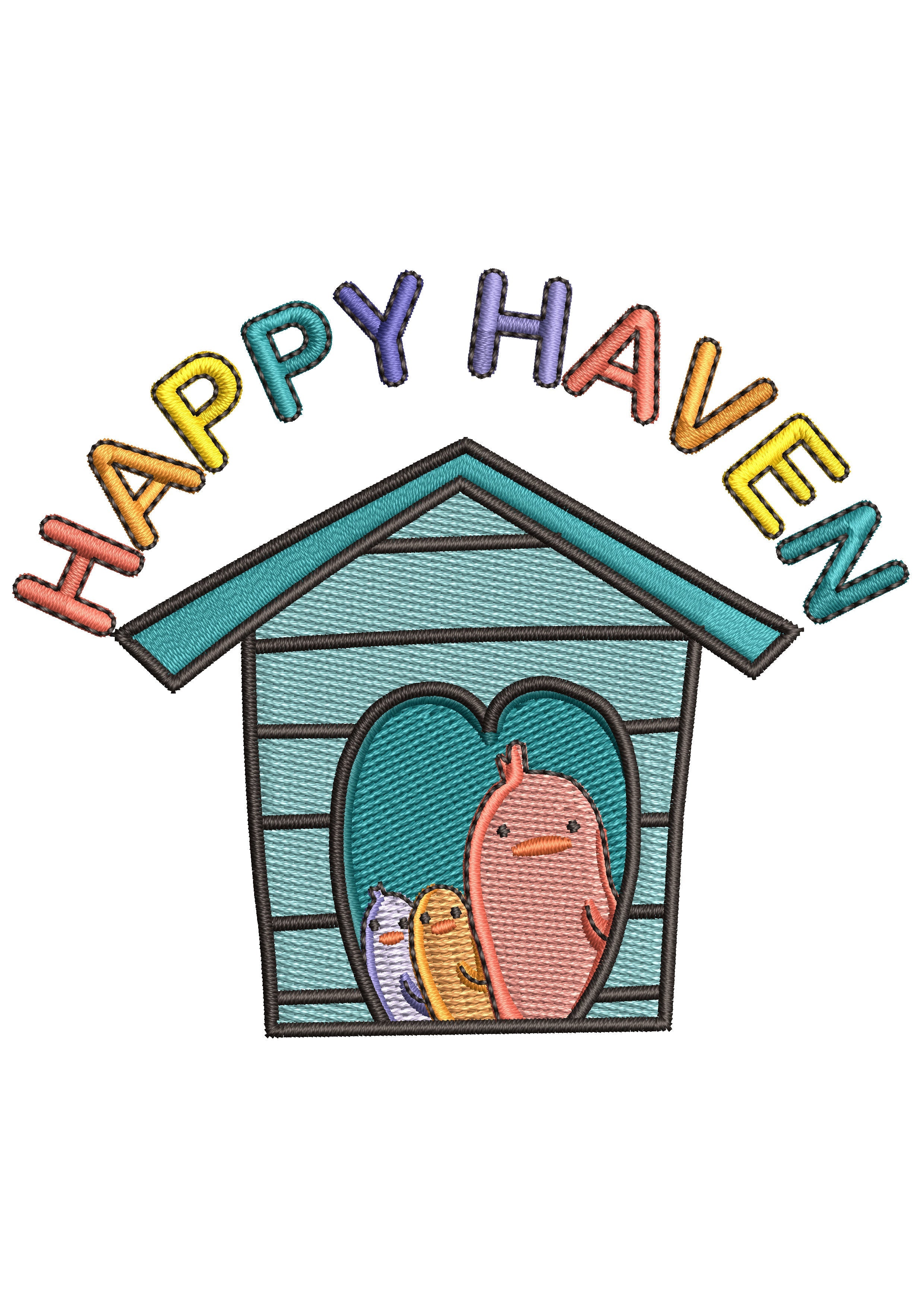 Happy Haven Embroidery Design