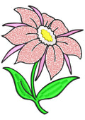 Redflower Embroidery Design