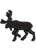 Swamp Deer Embroidery Design