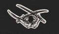 Swords Man Embroidery Design