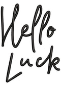 Wello Luck Embroidery Design