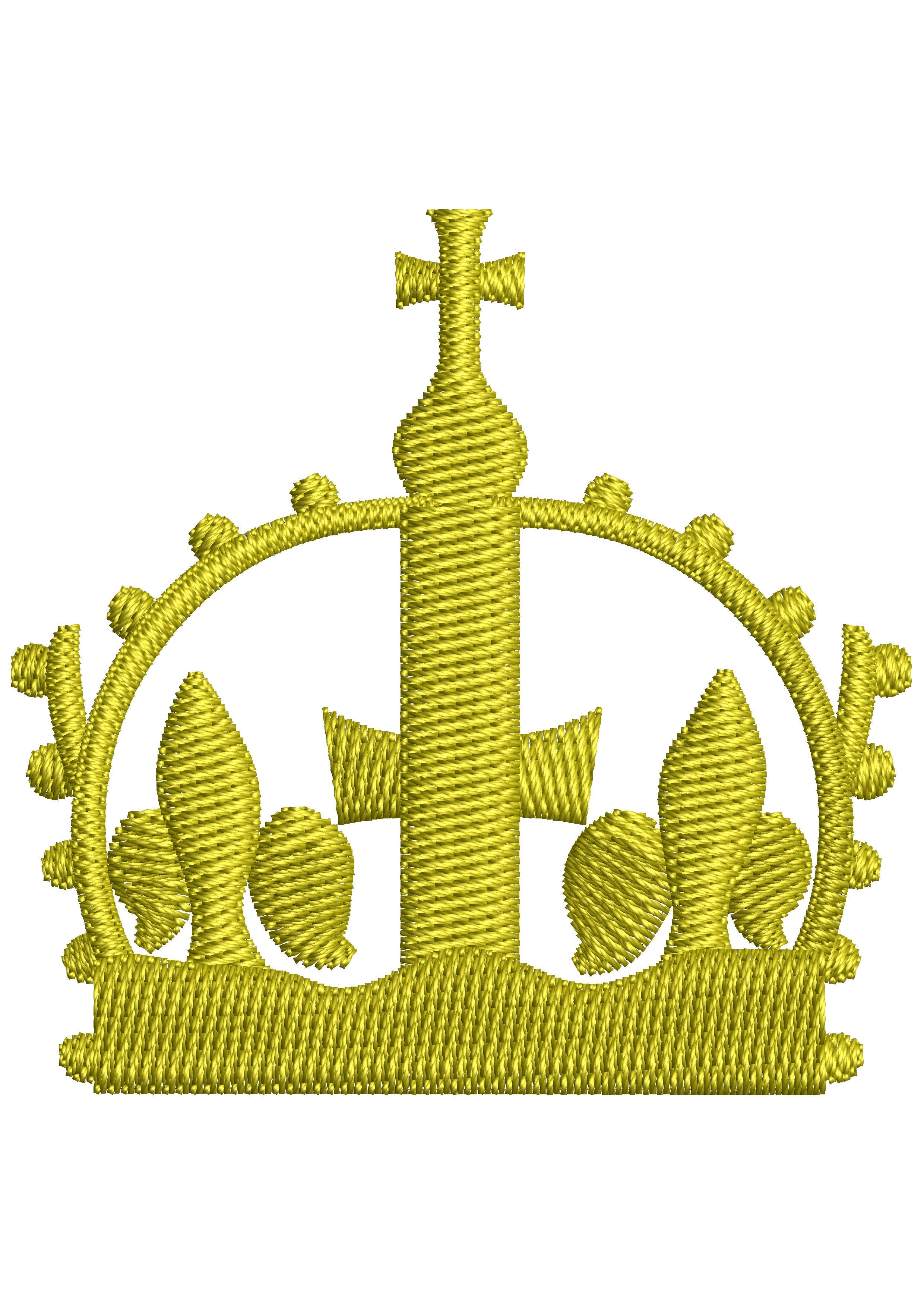 Saleeb Crown Embroidery Design
