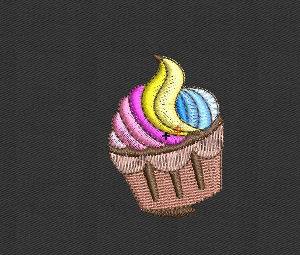 Ice Cream Embroidery Design