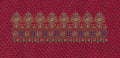 Floral Endless Border Gray Flowers Embroidery Design