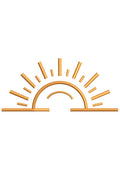Sun Rising Embroidery Design