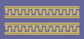 Golden Circles Dual Circular Motif Border Embroidery Design