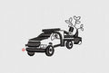 Truck Embroidery Design