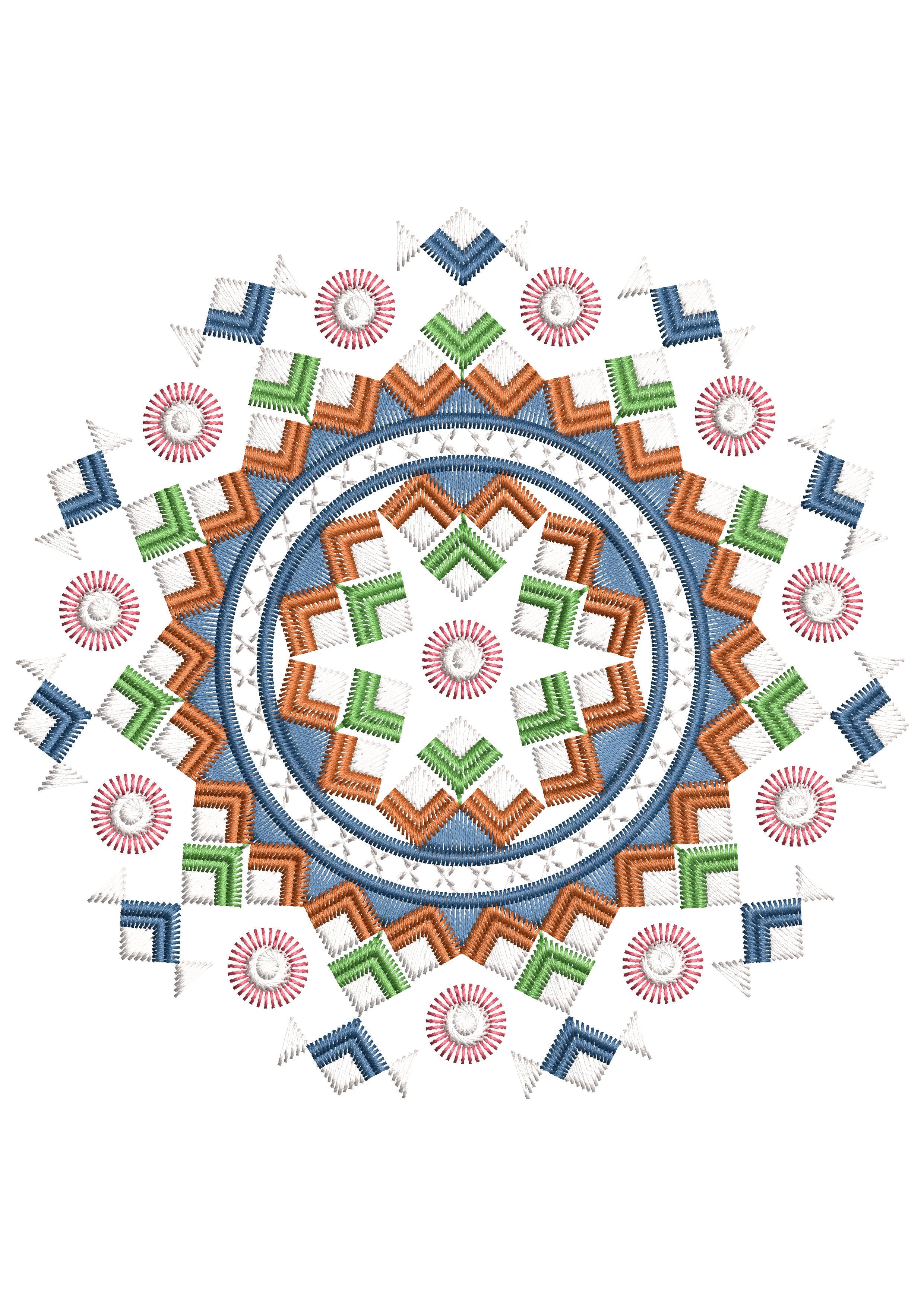 Asian Art Embroidery Design