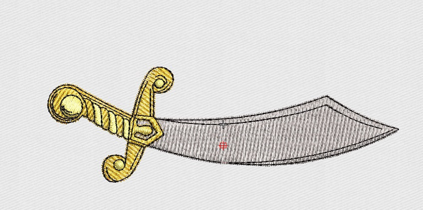 Sword Embroidery Design