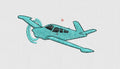 Plane Embroidery Design