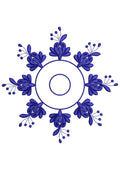 Circle Berry Embroidery Design