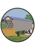 Wood House Embroidery Design