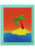 Sunset Embroidery Design