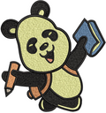 Panda Embroidery Design
