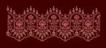 Ornate Arch and Floral Spire Feston Embroidery Design