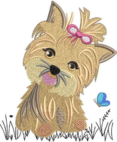 Dog Embroidery Design