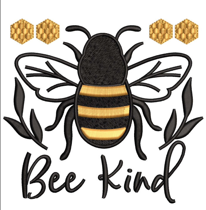 Bee Embroidery Design