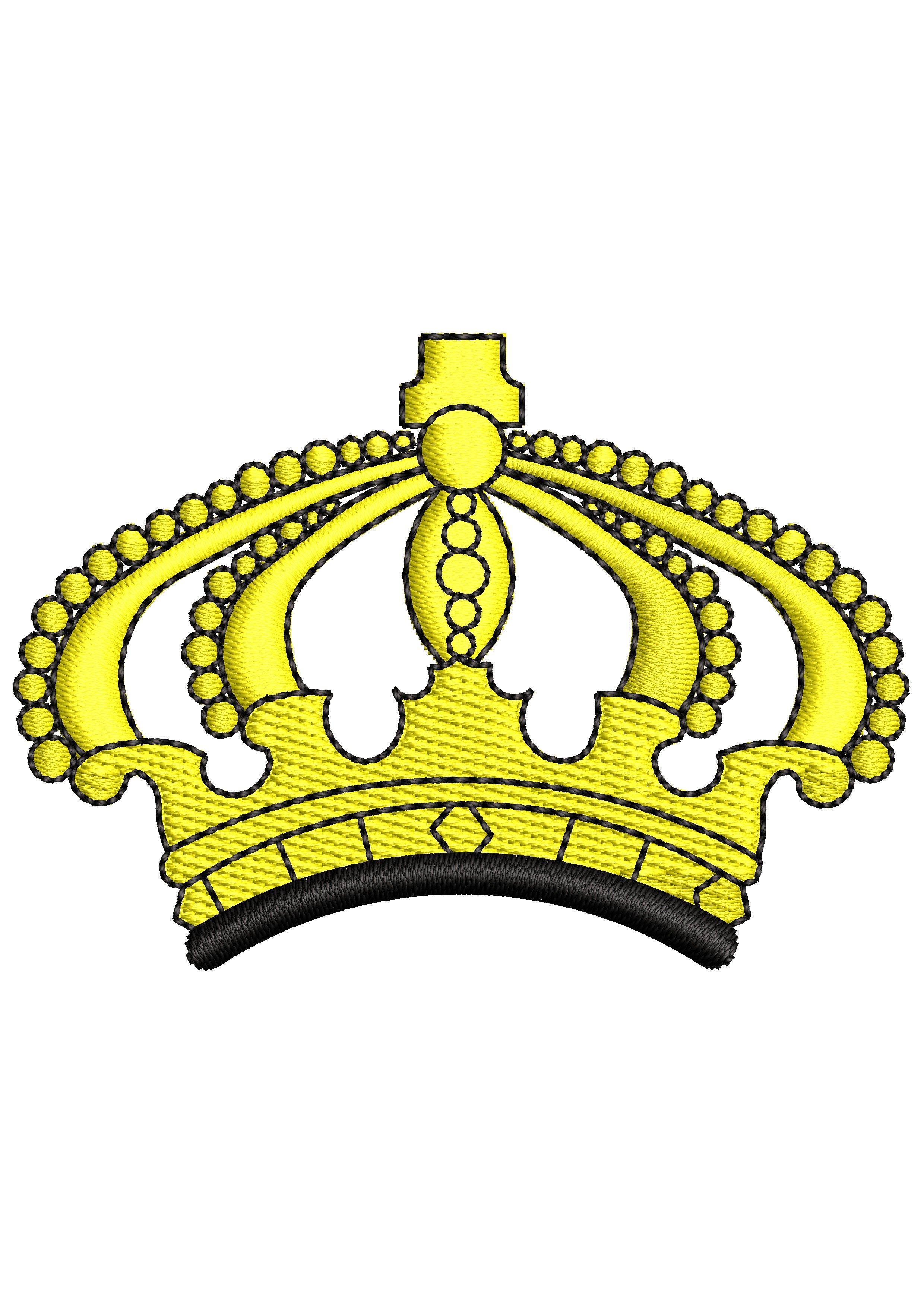 Crown Beauty Embroidery Design