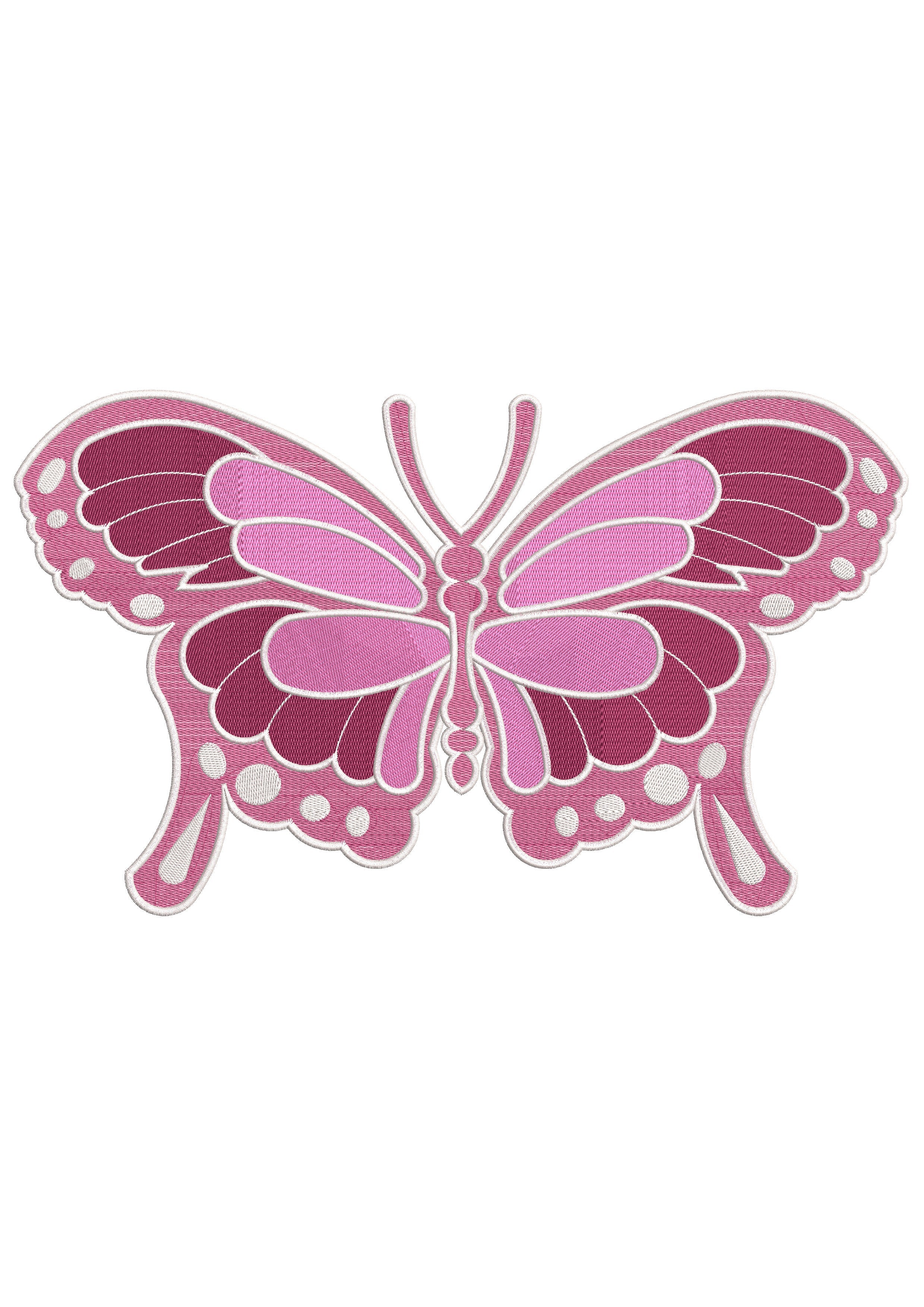 Big Butterfly Embroidery Design