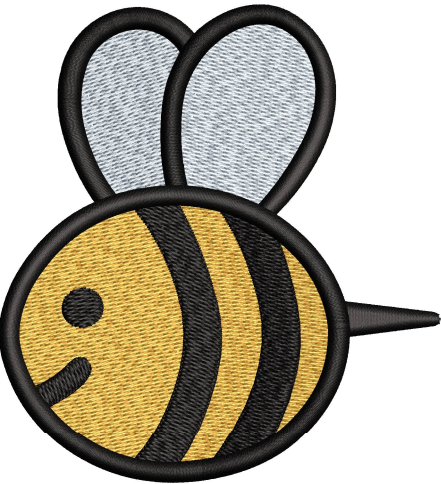 Honey Bee Embroidery Design