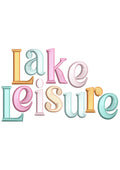 Lake Leisure Embroidery Design