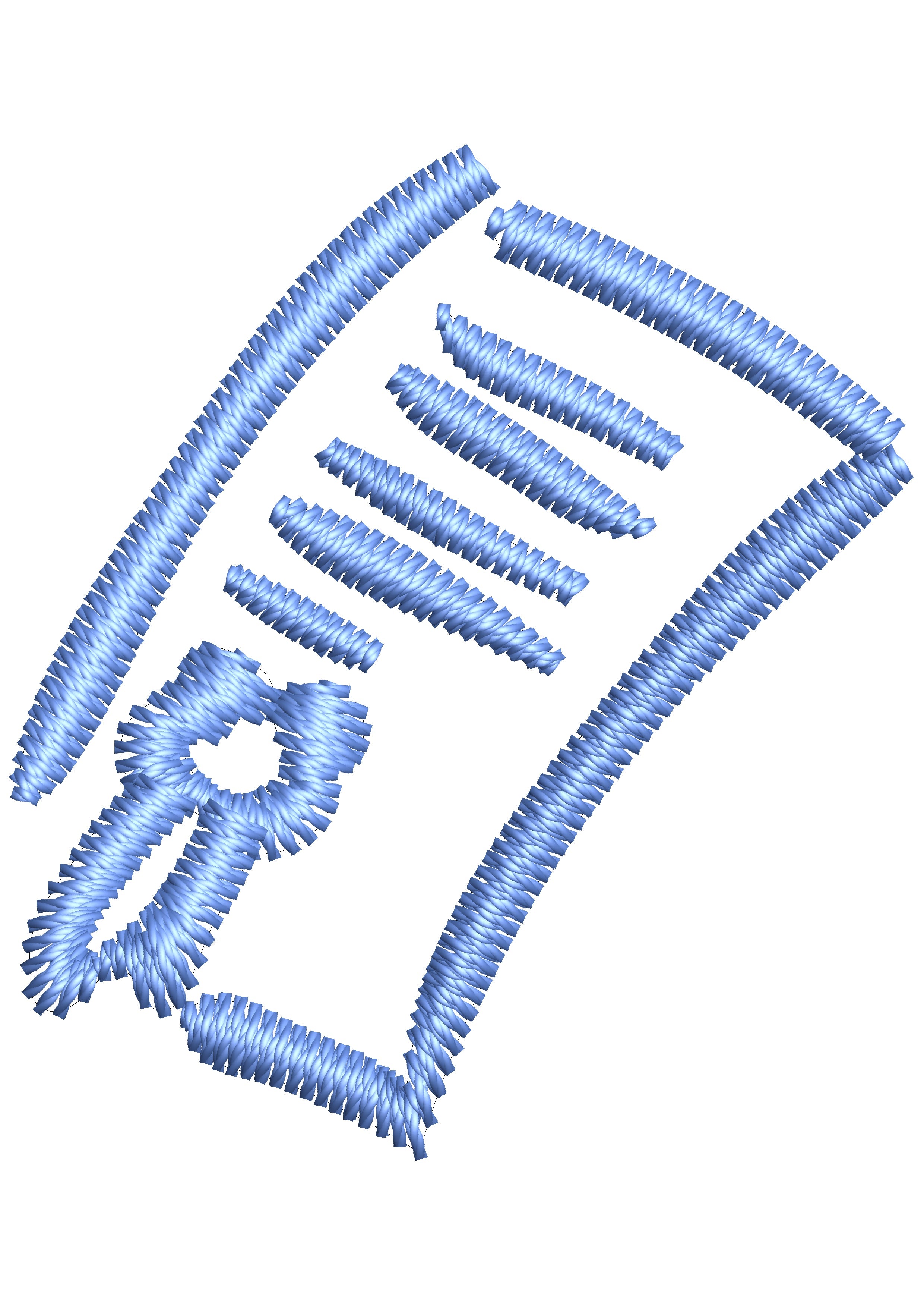 Certificate Embroidery Design
