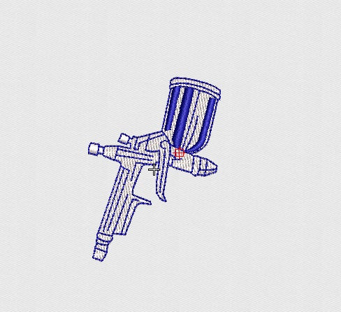 Spray Embroidery Design