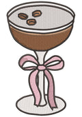 Healthy Drink Embroidery Design