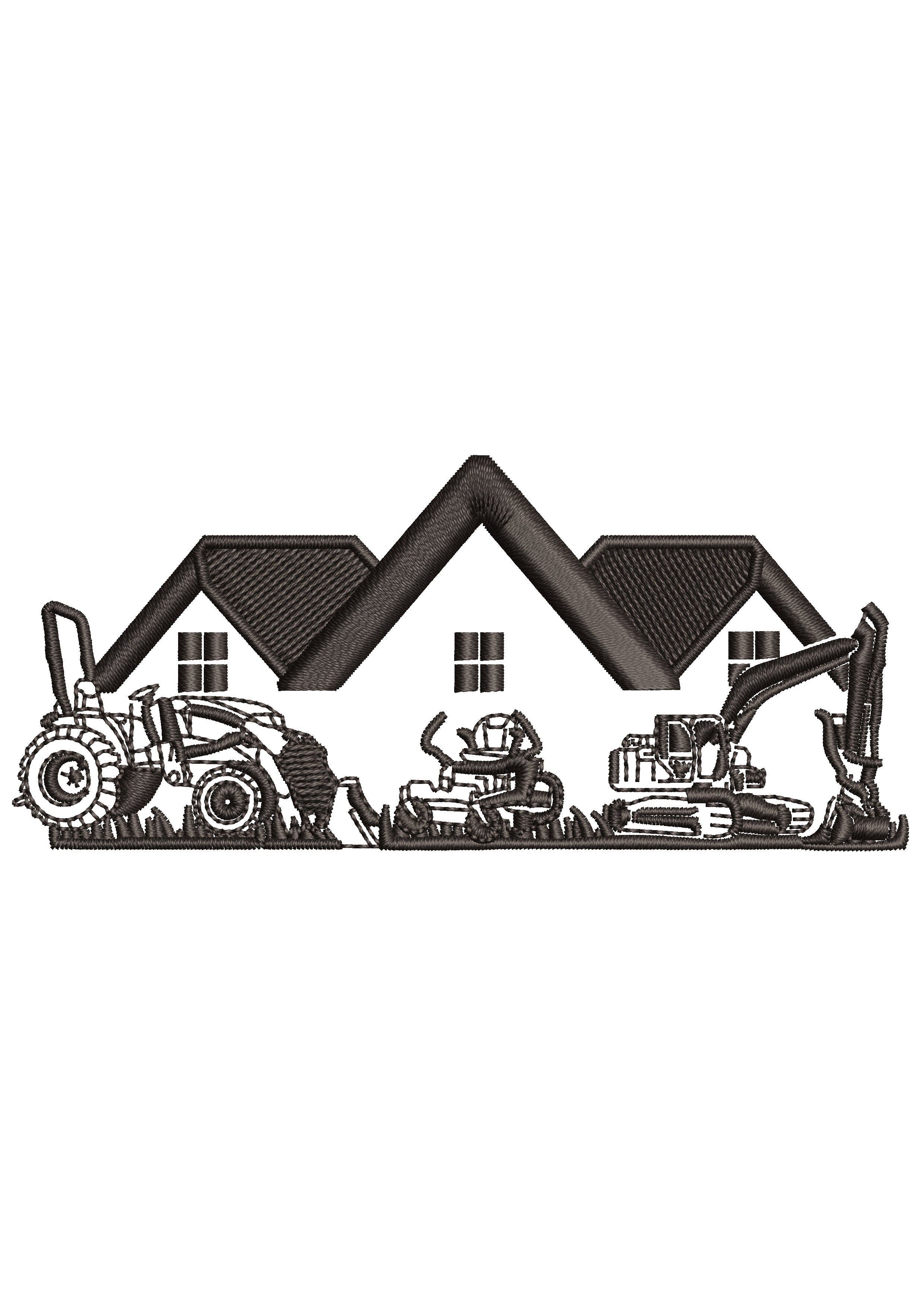 Agriculture Hub Embroidery Design