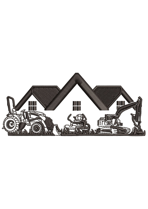 Agriculture Hub Embroidery Design