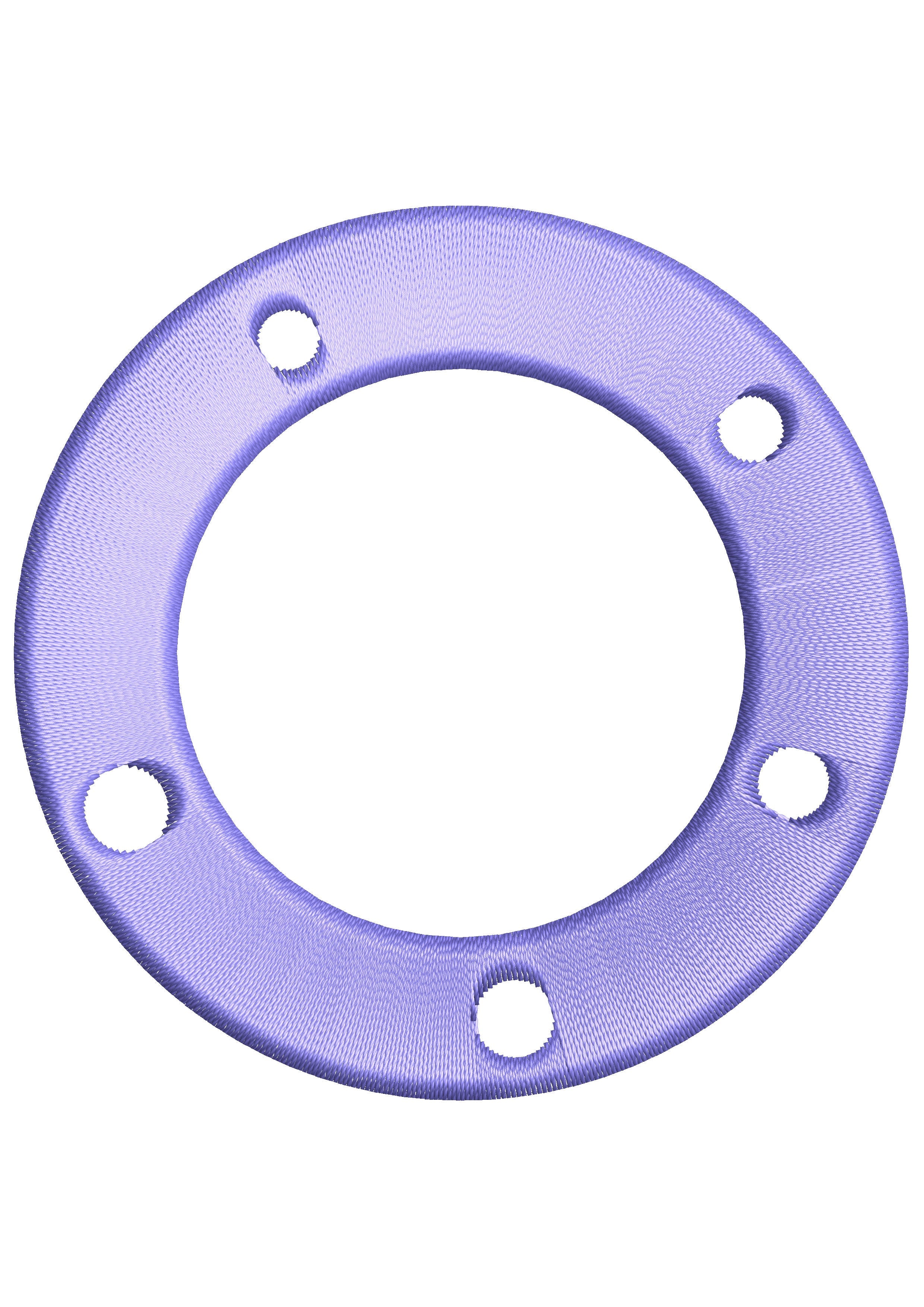 Wheel Embroidery Design