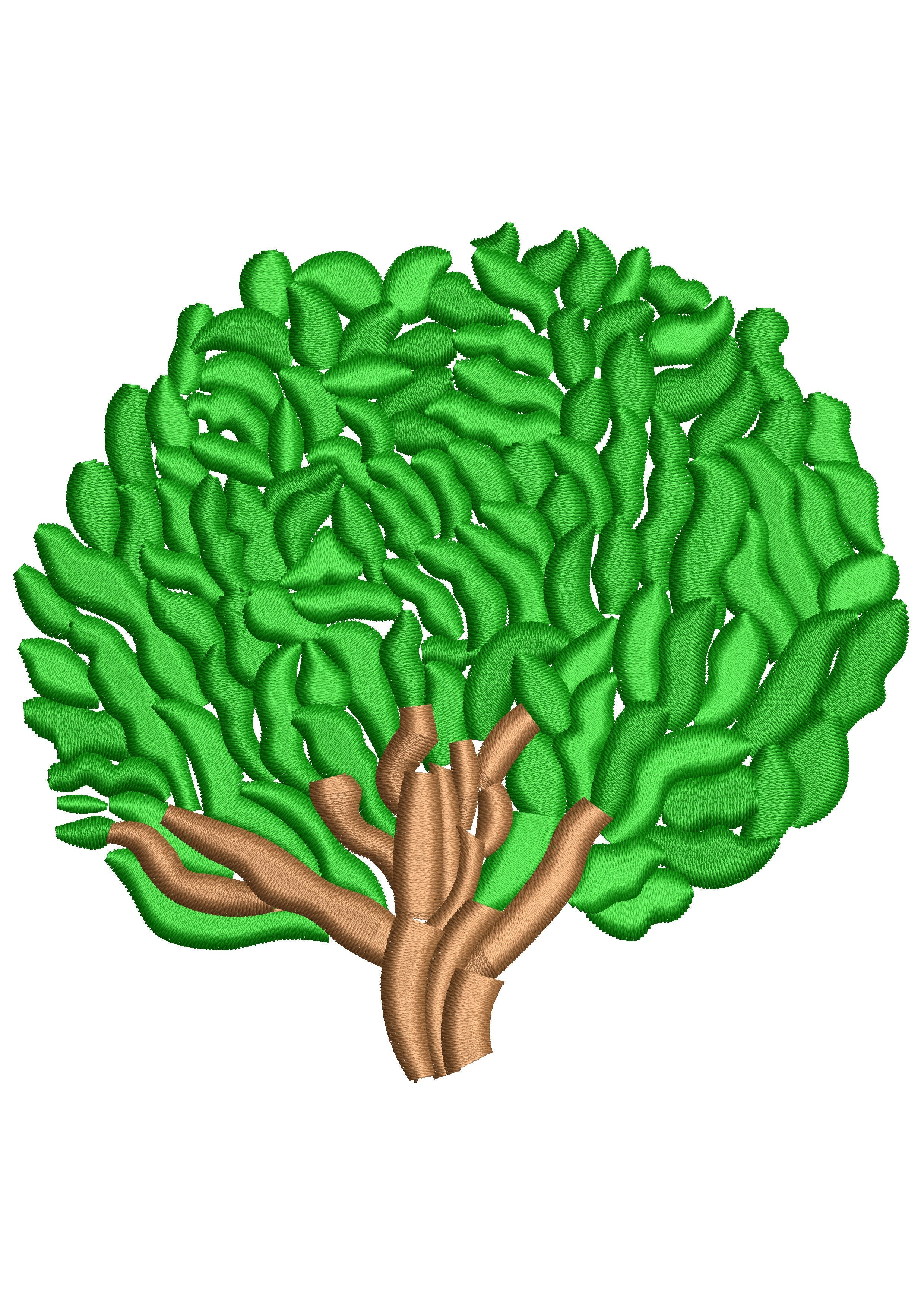 Oxg Plant Embroidery Design
