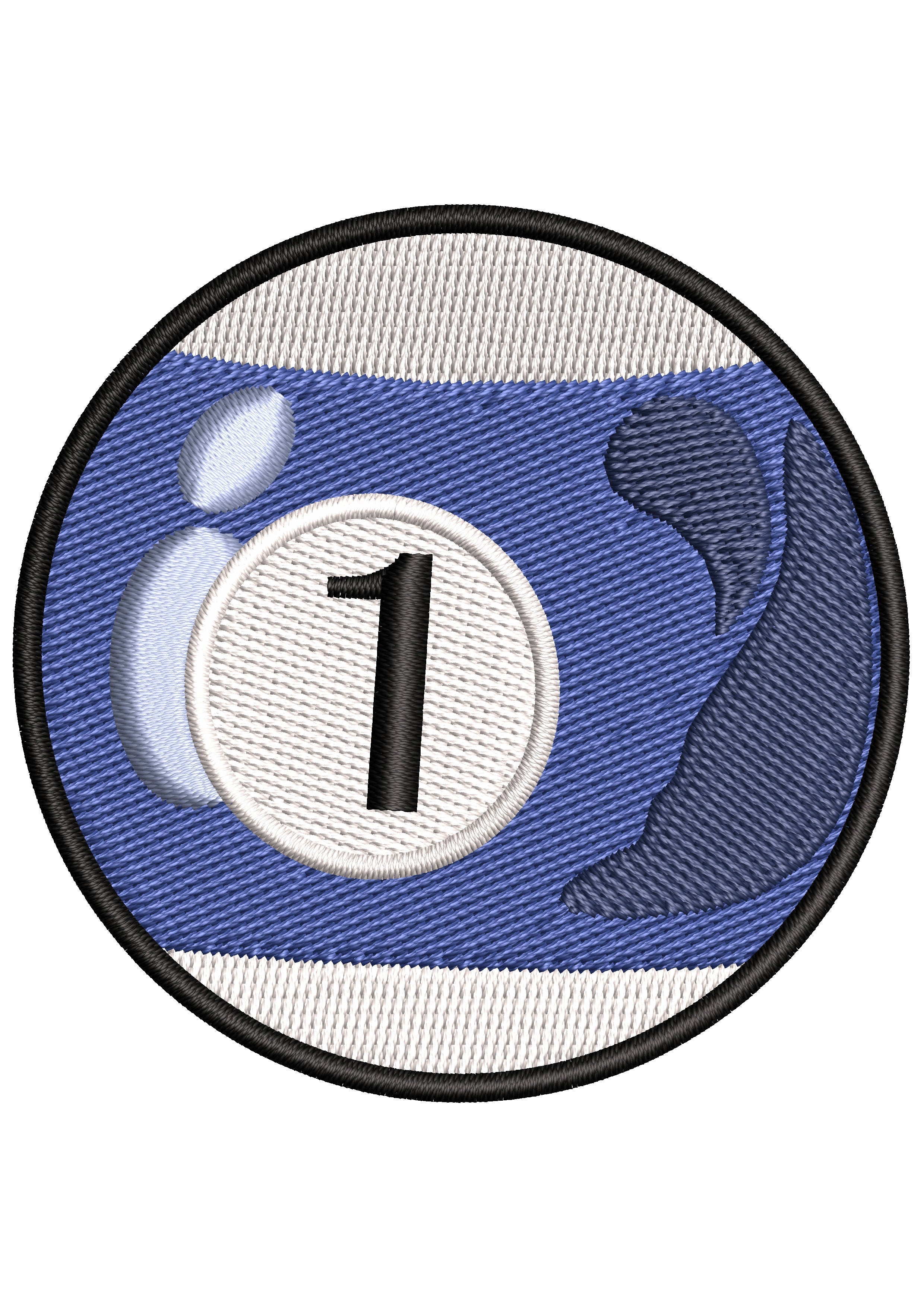 Table Ball Embroidery Design