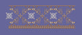Interlocking Leaf Vine Border Embroidery Design