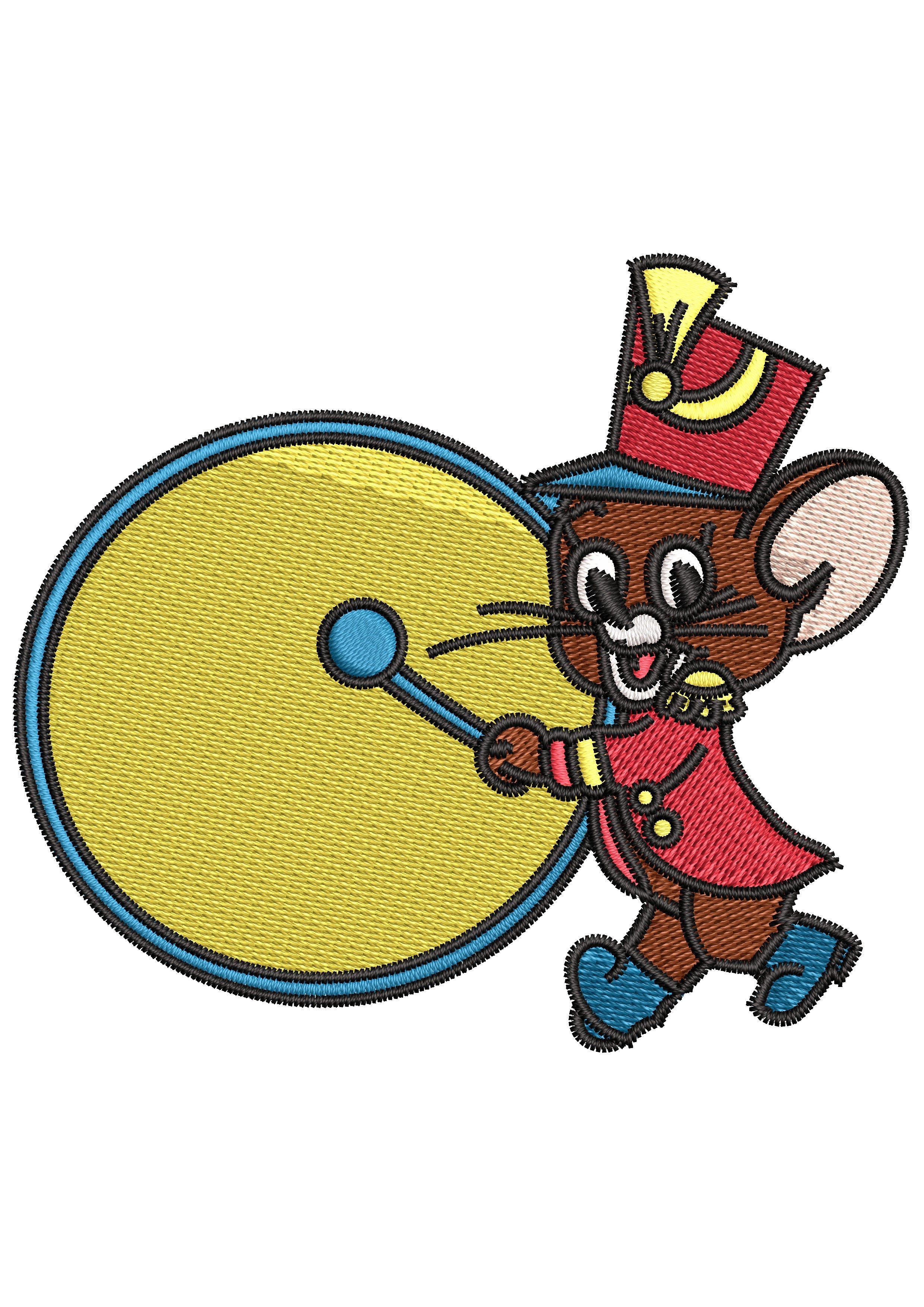 Mouse Band Embroidery Design