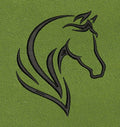Black Horse Embroidery Design