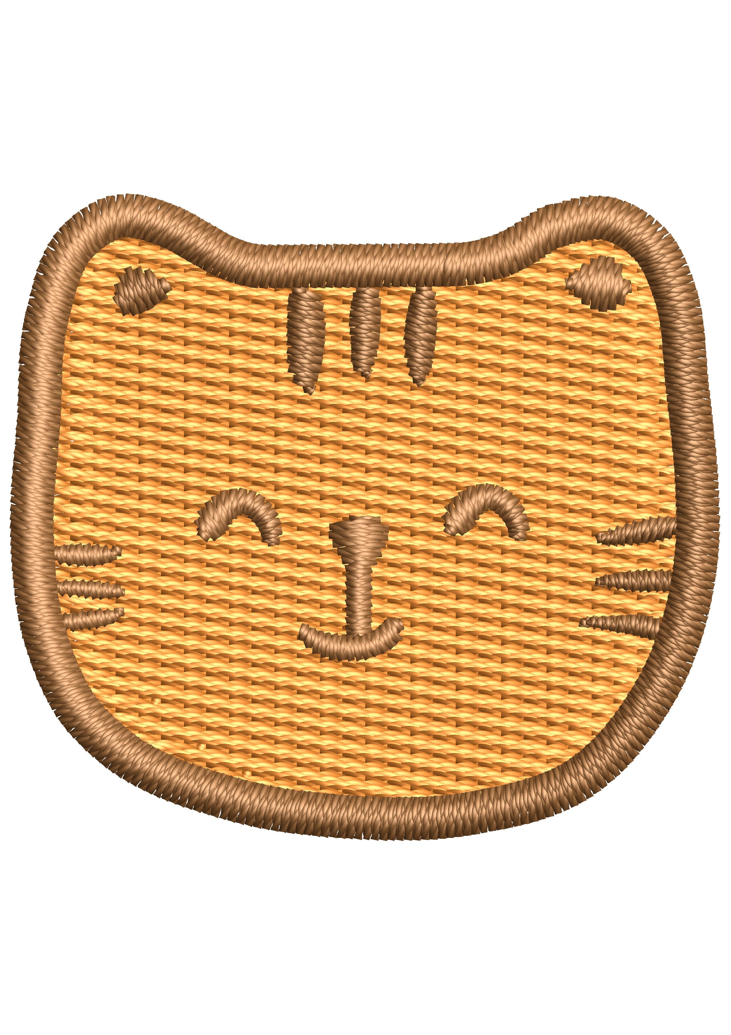 Kittiy Head Embroidery Design
