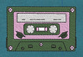 Retro Tape Audio Cassette Graphic Embroidery Design