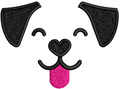 Dog Face Embroidery Design