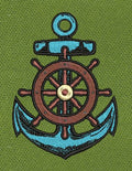 Pirate Ship Anchor Embroidery Design