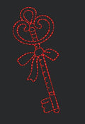 Ornate Key Ribbon Embroidery Design