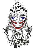 Joker Embroidery Design