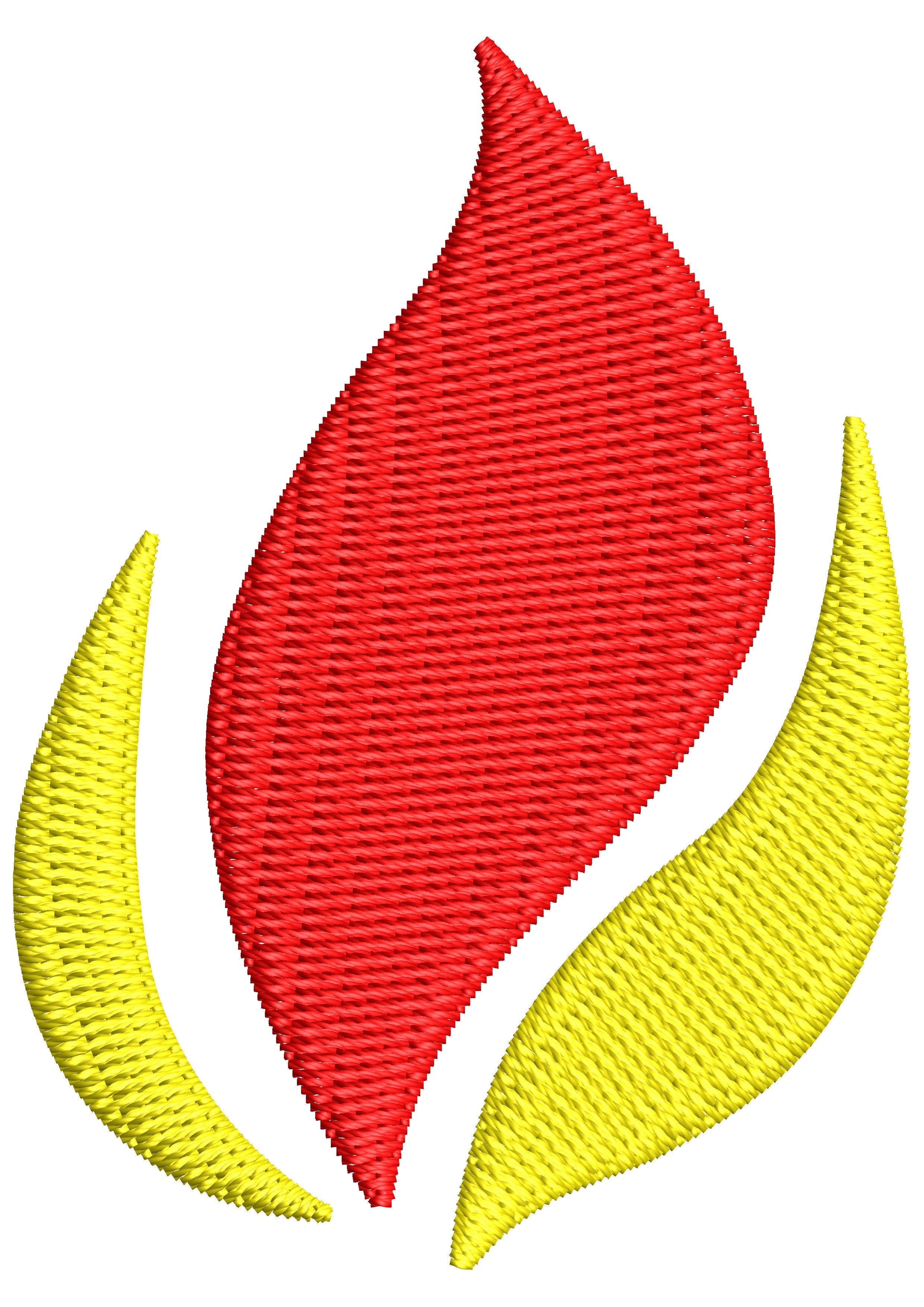 Flame Embroidery Design